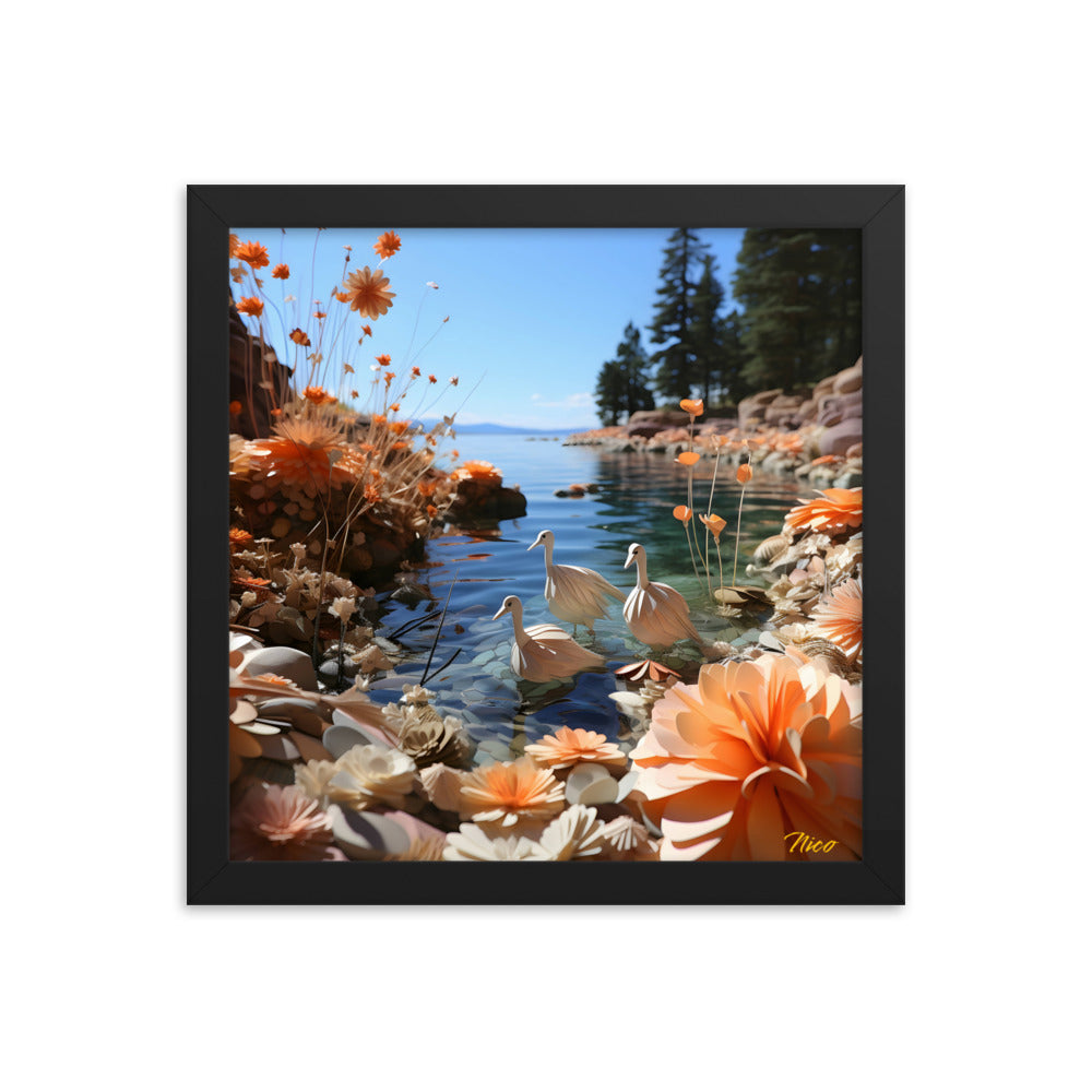 Atop The Mountain Lakeshore Series Print #4 - Framed Paper Print