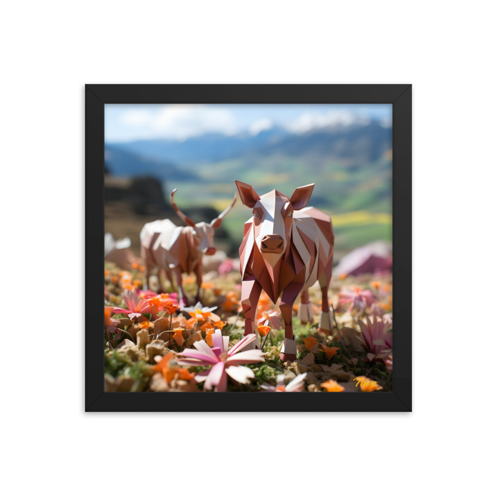 Meadow By The Farm Series Print #1 - Framed Paper Print