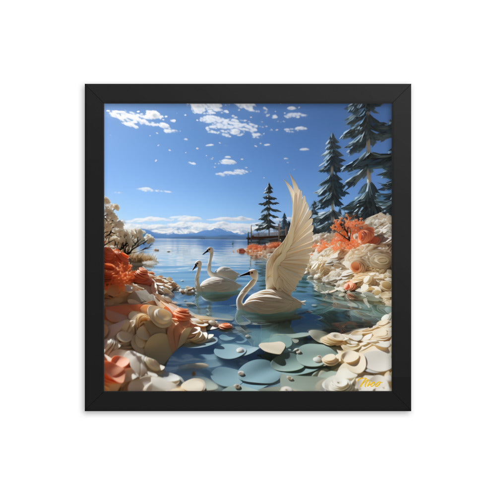 Atop The Mountain Lakeshore Series Print #1 - Framed Paper Print