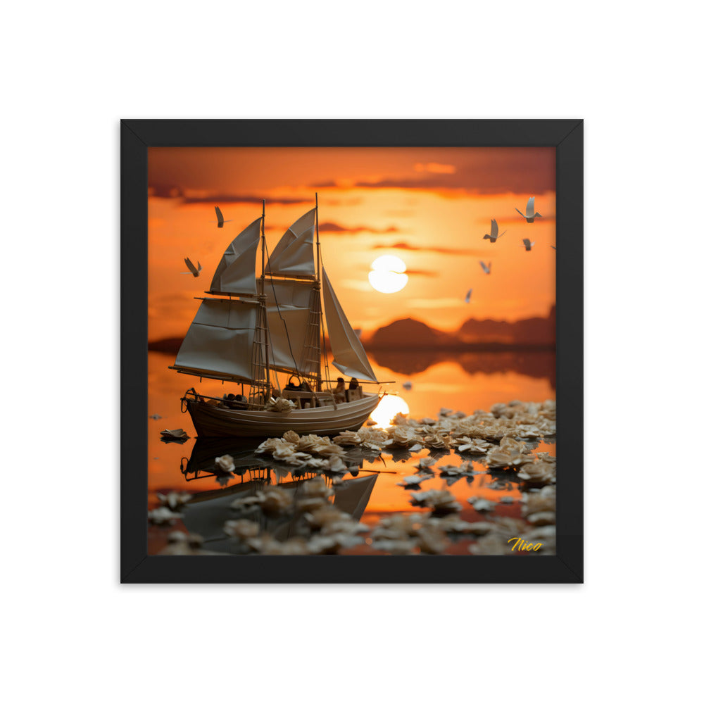 Into The Sunset Series Print #9 - Framed Paper Print