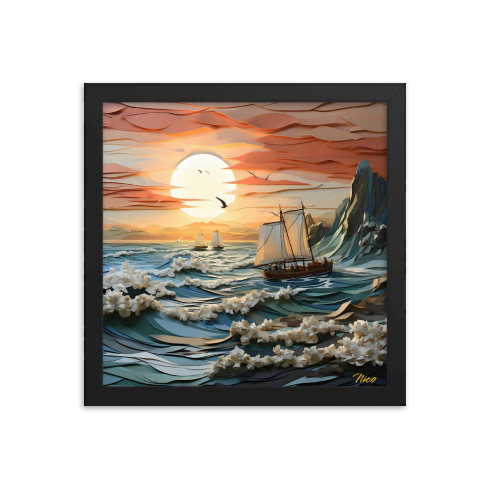 Into The Sunset Series Print #6 - Framed Paper Print