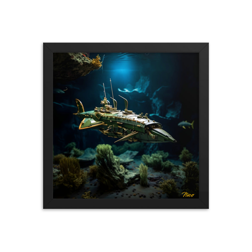 20,000 Leagues Under The Sea Print #1 - Framed Paper Print