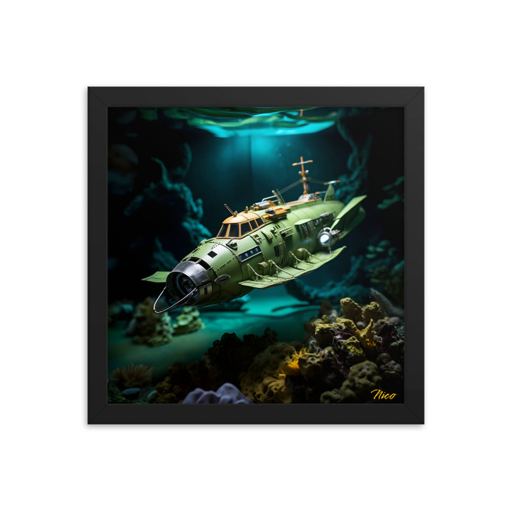 20,000 Leagues Under The Sea Series Print #10 - Framed Paper Print