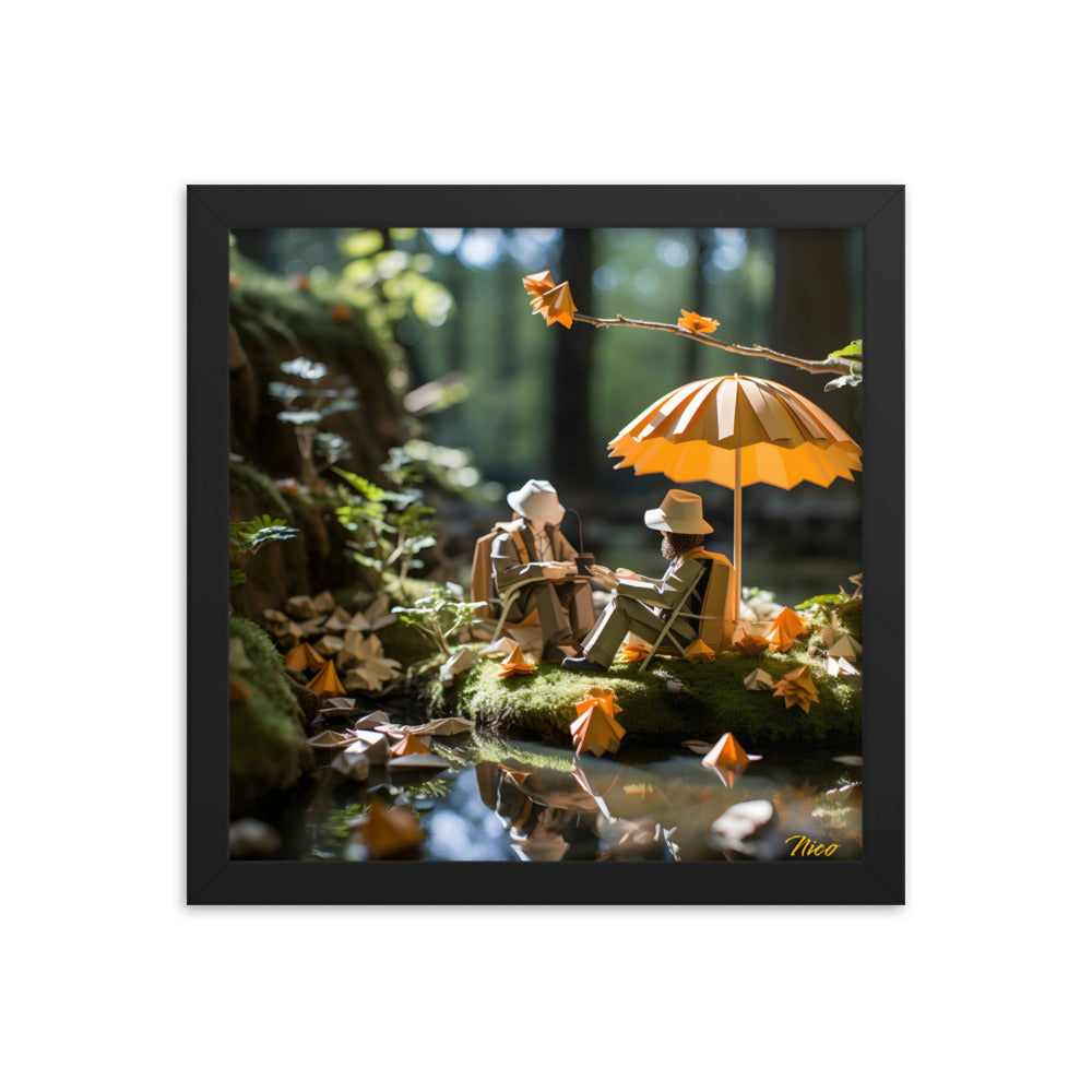 Relaxing By The Brook Series Print #2 - Framed Paper Print