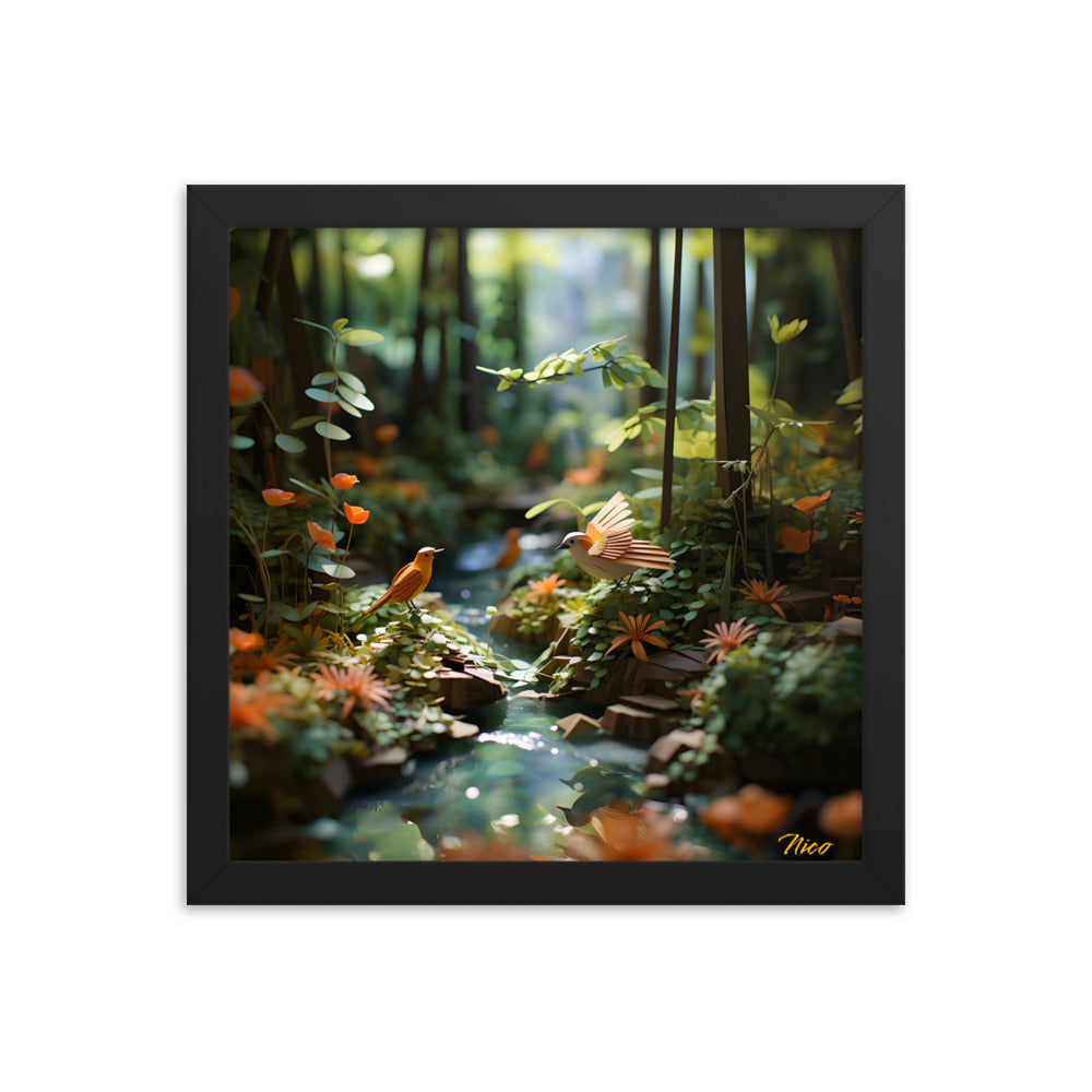 Relaxing By The Brook Series Print #6 - Framed Paper Print