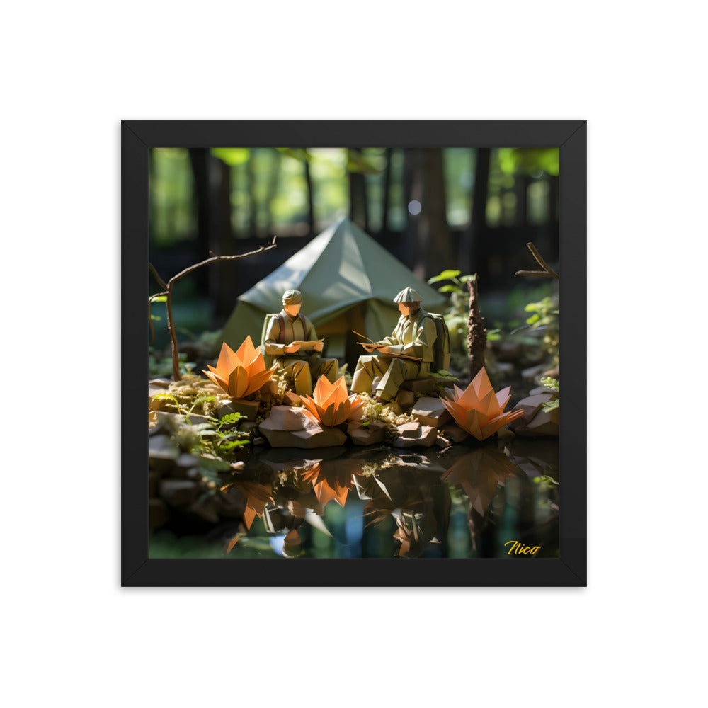 Relaxing By The Brook Series Print #7 - Framed Paper Print