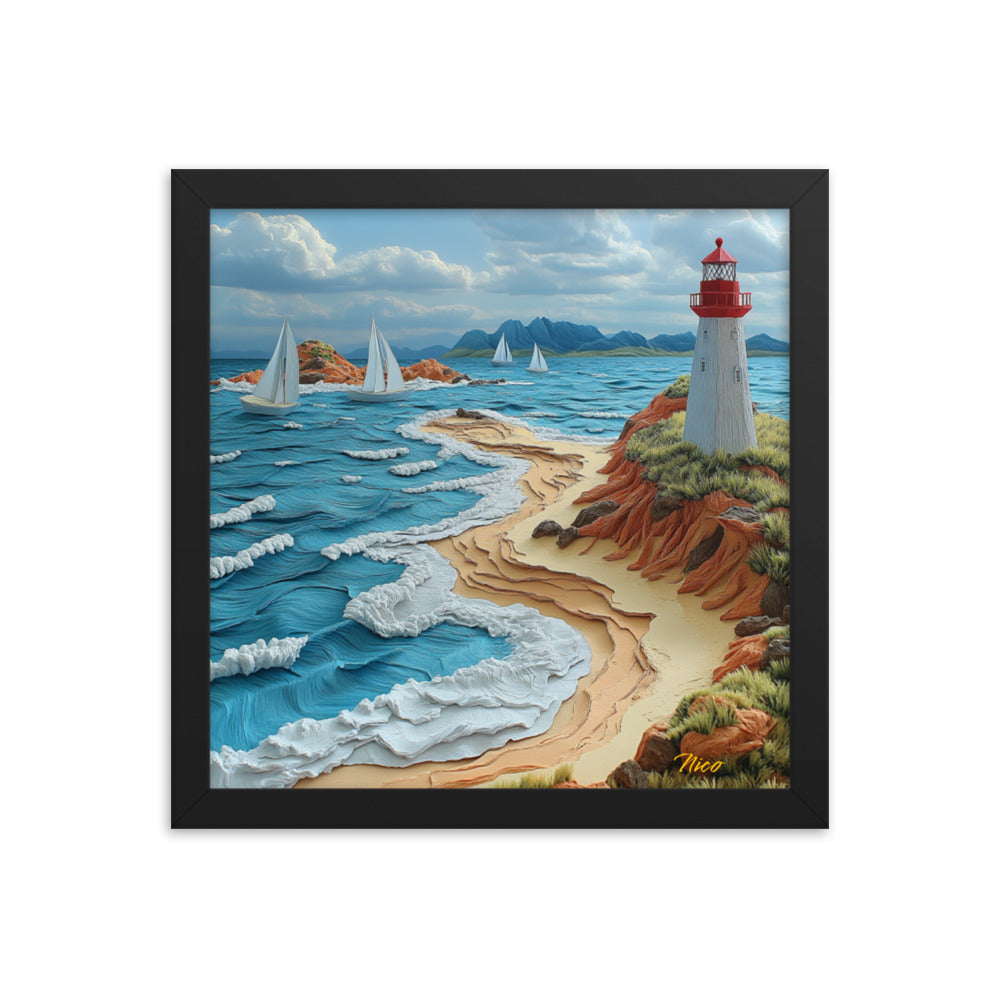 By The Seaside Series Print #4 - Framed Paper Print