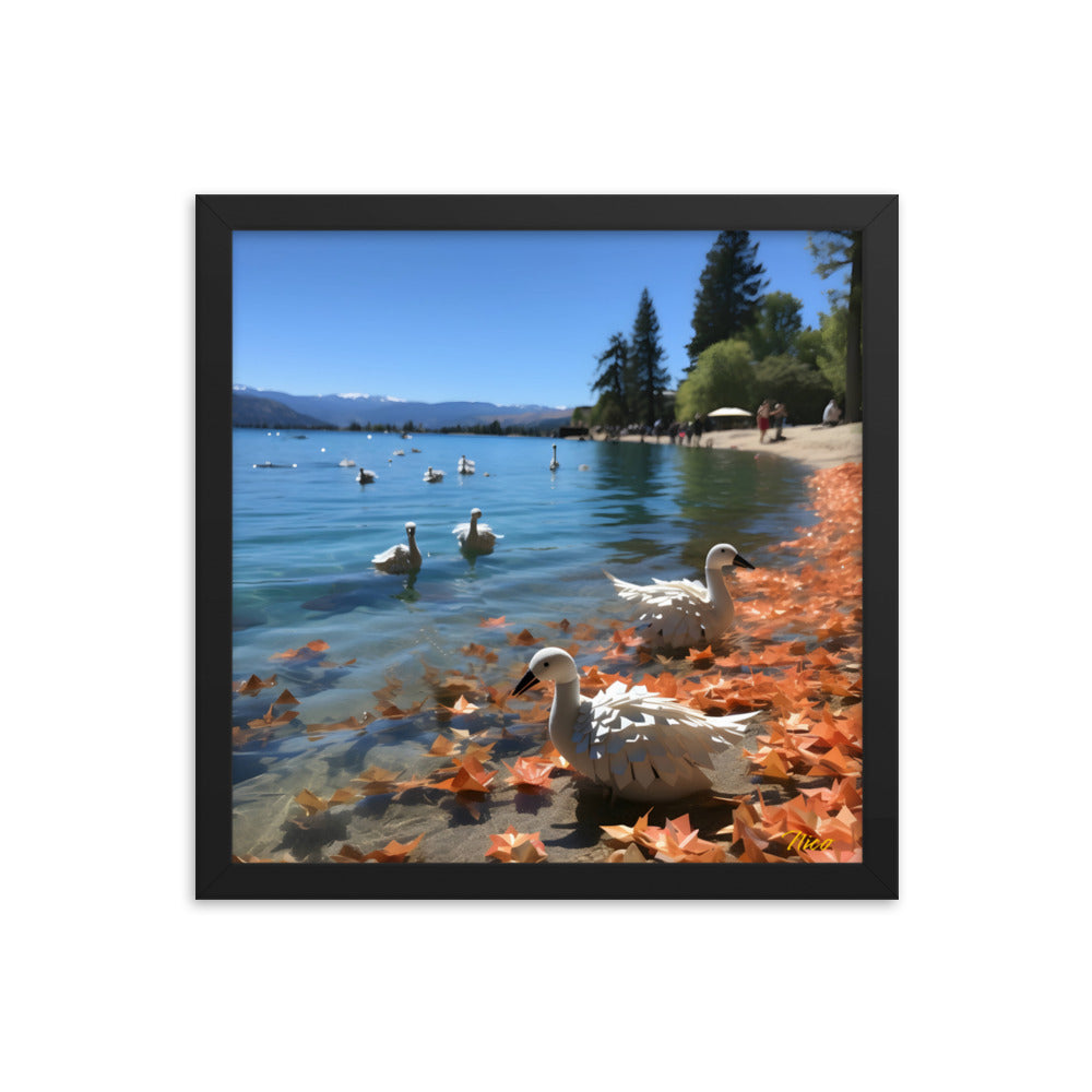 Atop The Mountain Lakeshore Series Print #2 - Framed Paper Print