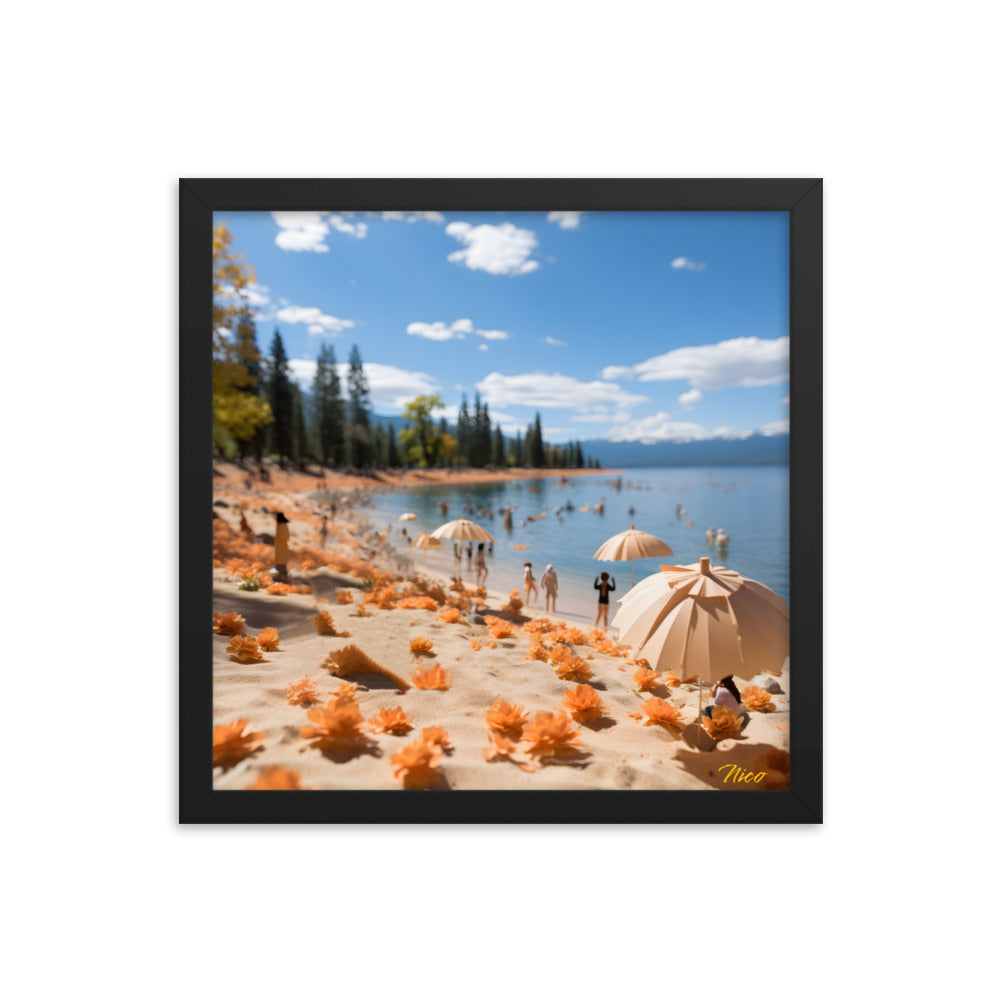 Atop The Mountain Lakeshore Series Print #8 - Framed Paper Print