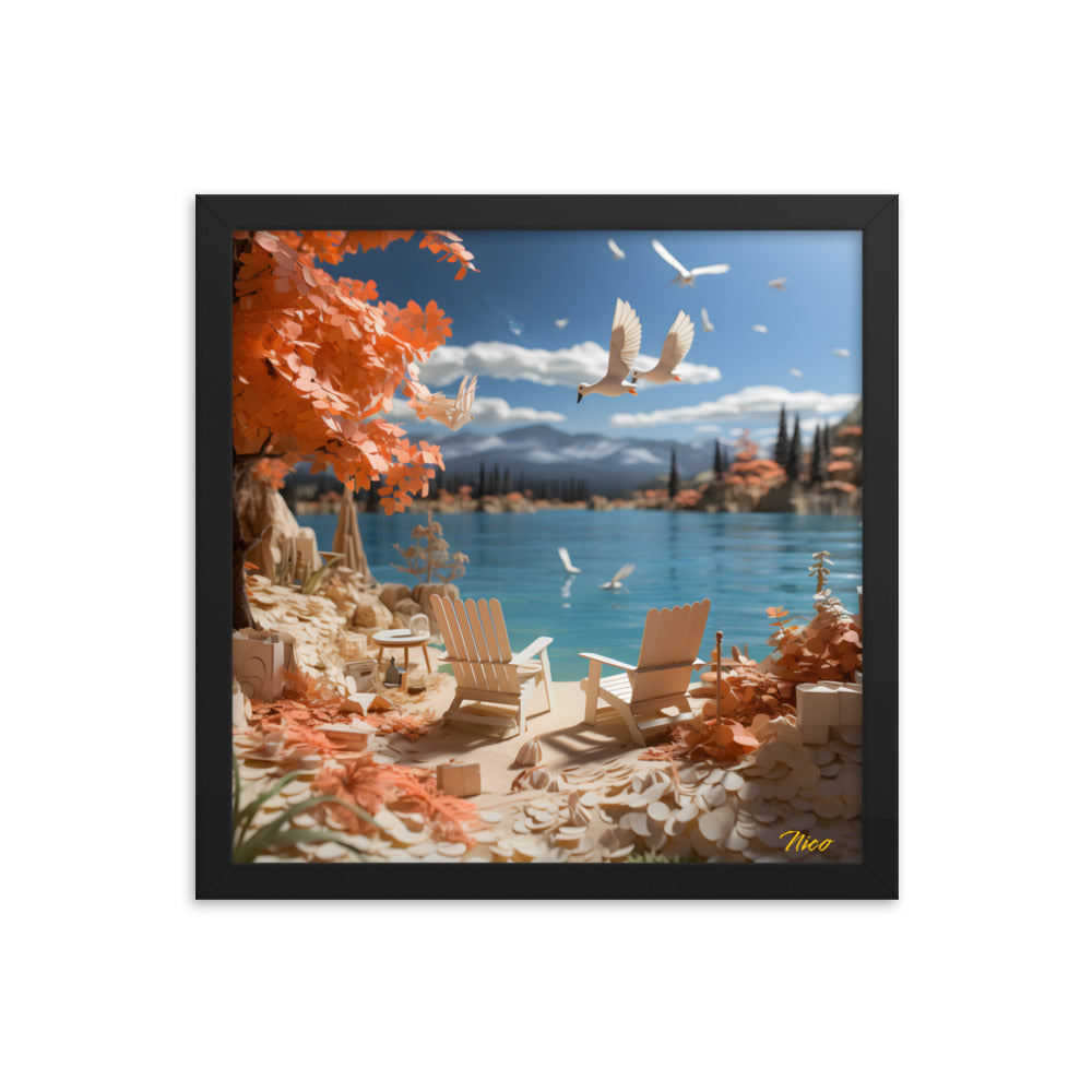 Atop The Mountain Lakeshore Series Print #10 - Framed Paper Print