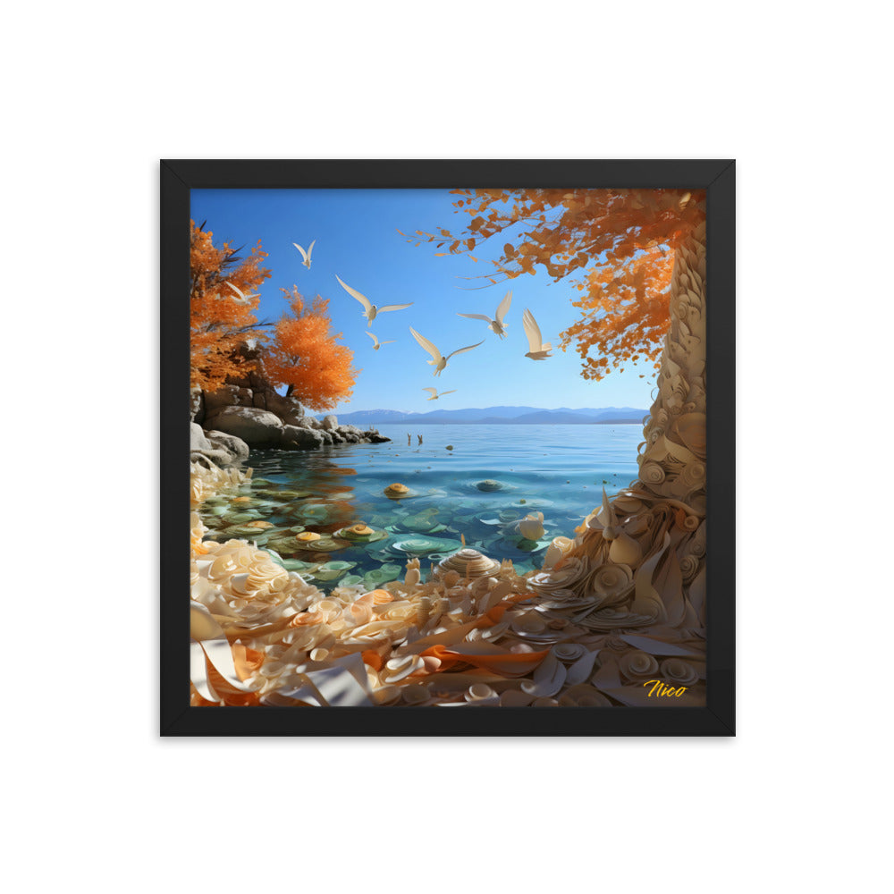 Atop The Mountain Lakeshore Series Print #9 - Framed Paper Print