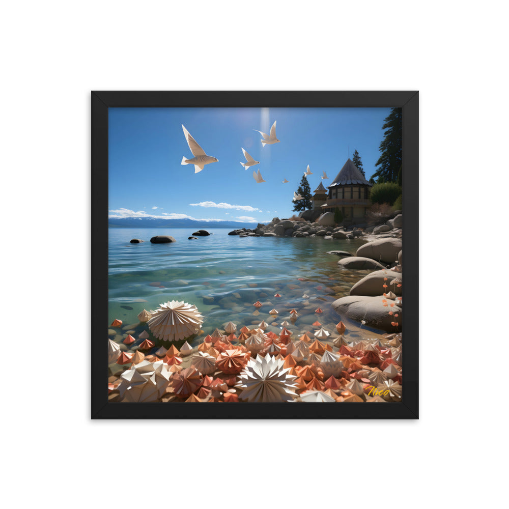 Atop The Mountain Lakeshore Series Print #3 - Framed Paper Print