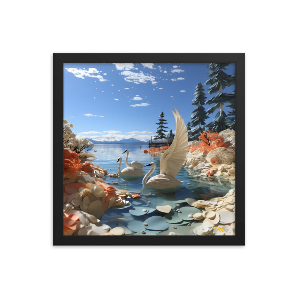 Atop The Mountain Lakeshore Series Print #1 - Framed Paper Print