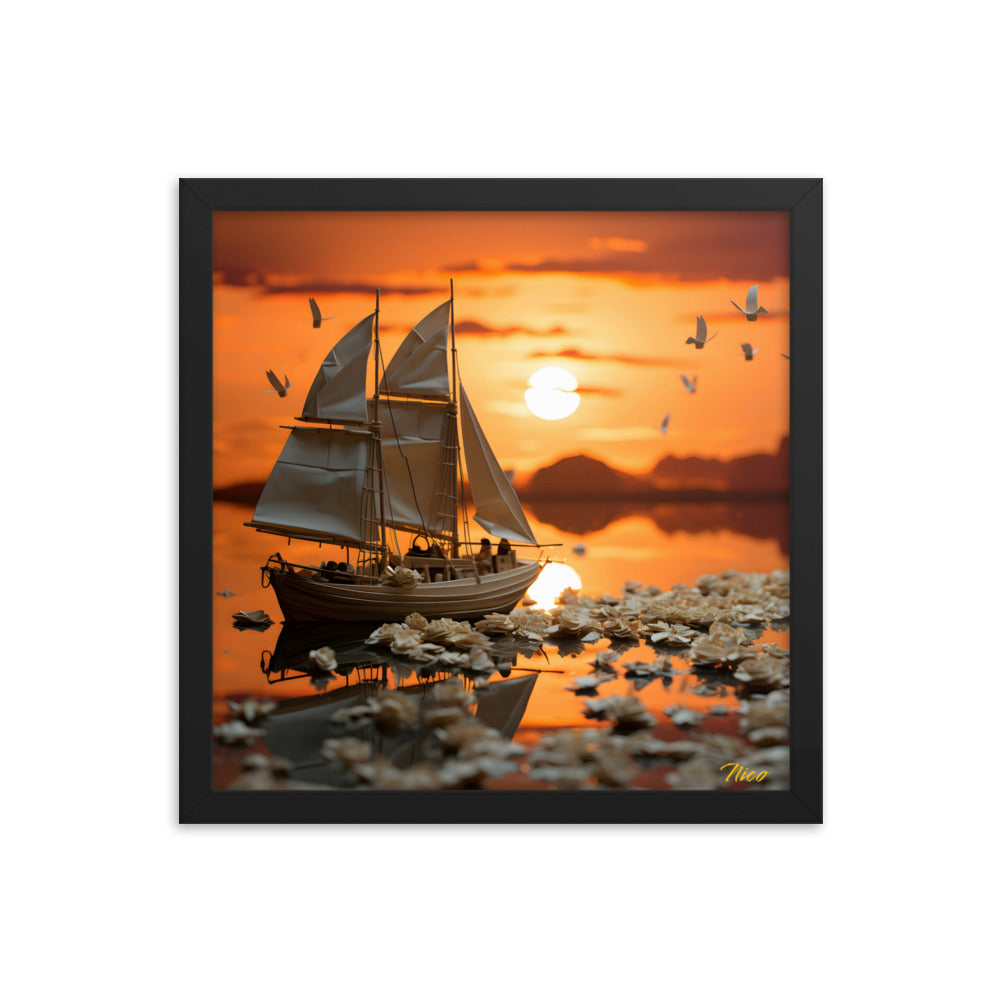 Into The Sunset Series Print #9 - Framed Paper Print