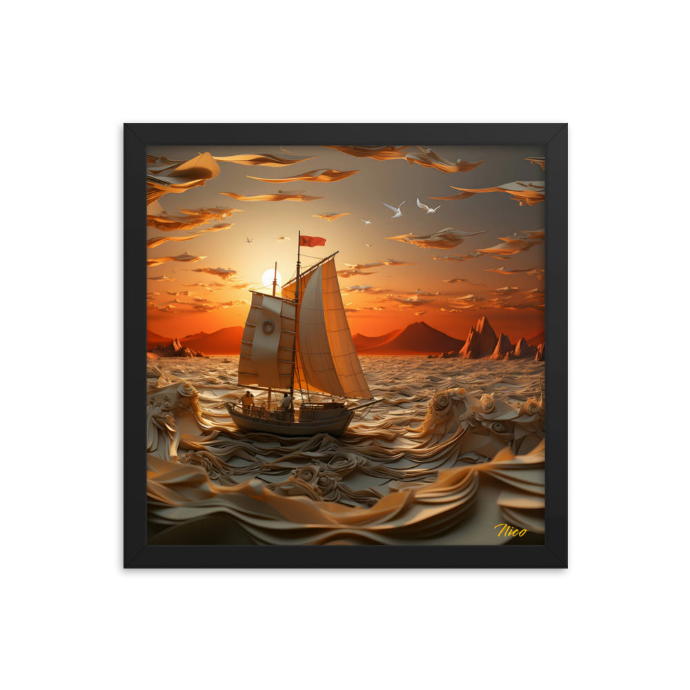 Into The Sunset Series Print #7 - Framed Paper Print