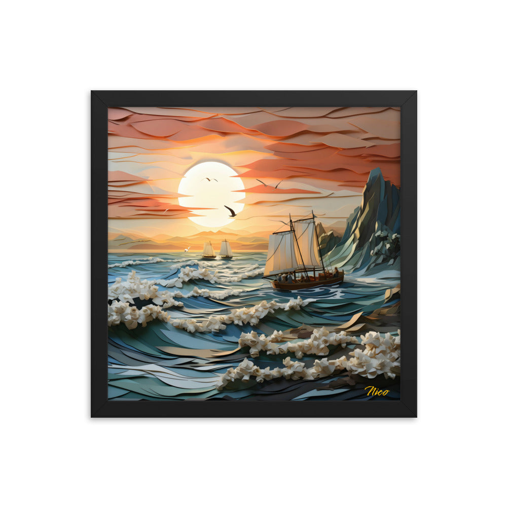 Into The Sunset Series Print #6 - Framed Paper Print