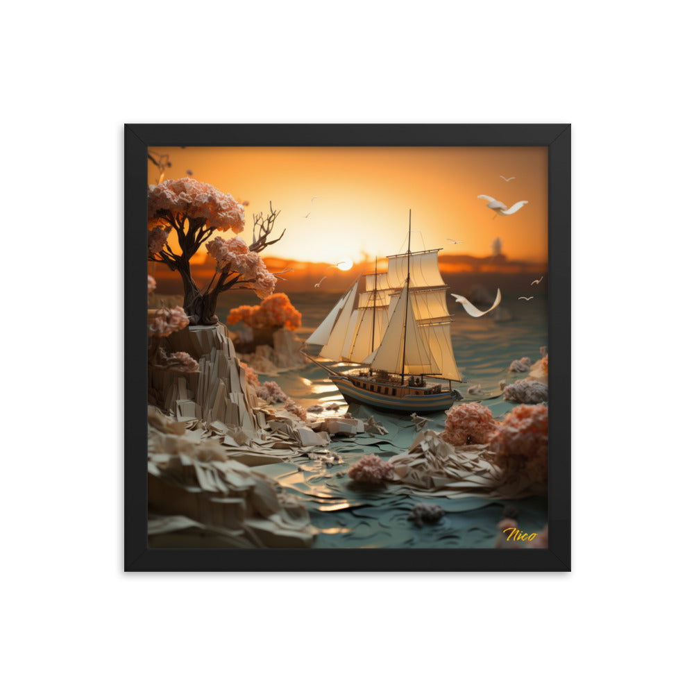 Into The Sunset Series Print #3 - Framed Paper Print