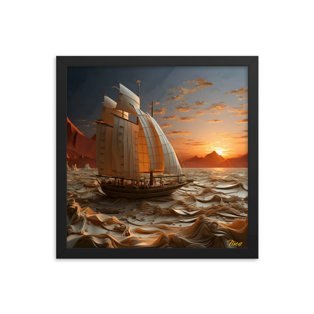 Into The Sunset Series Print #1 - Framed Paper Print