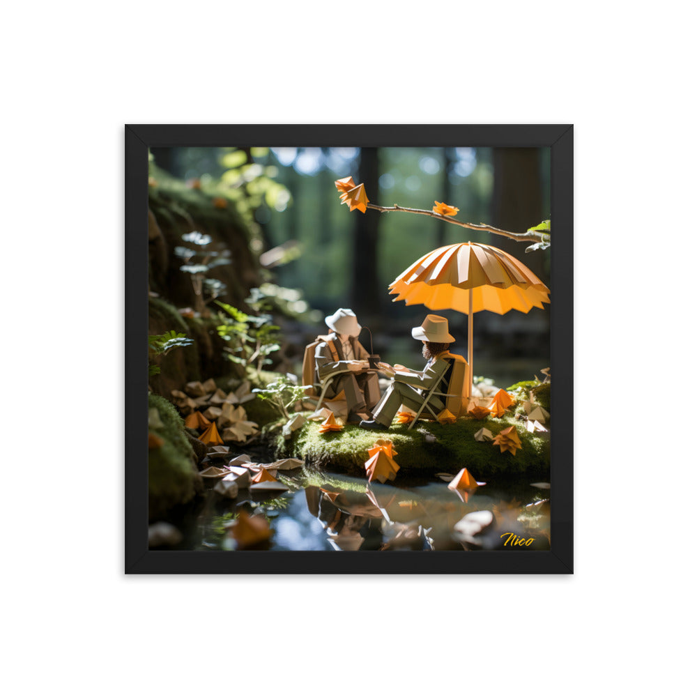 Relaxing By The Brook Series Print #2 - Framed Paper Print