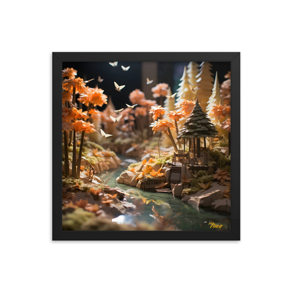 Relaxing By The Brook Series Print #3 - Framed Paper Print