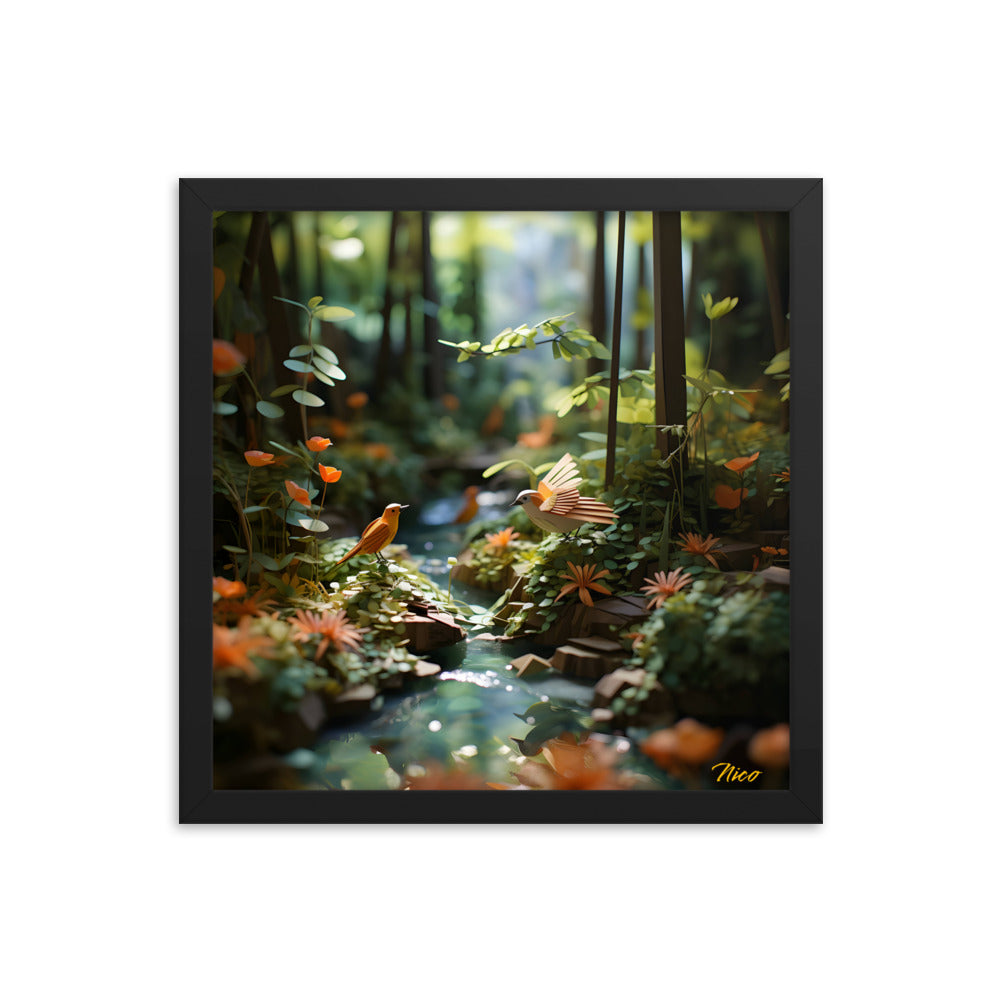 Relaxing By The Brook Series Print #6 - Framed Paper Print