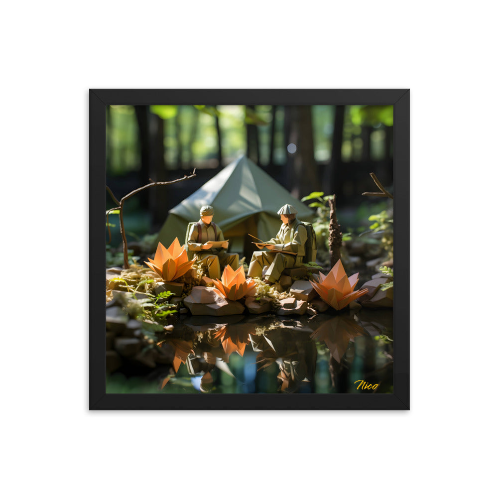 Relaxing By The Brook Series Print #7 - Framed Paper Print