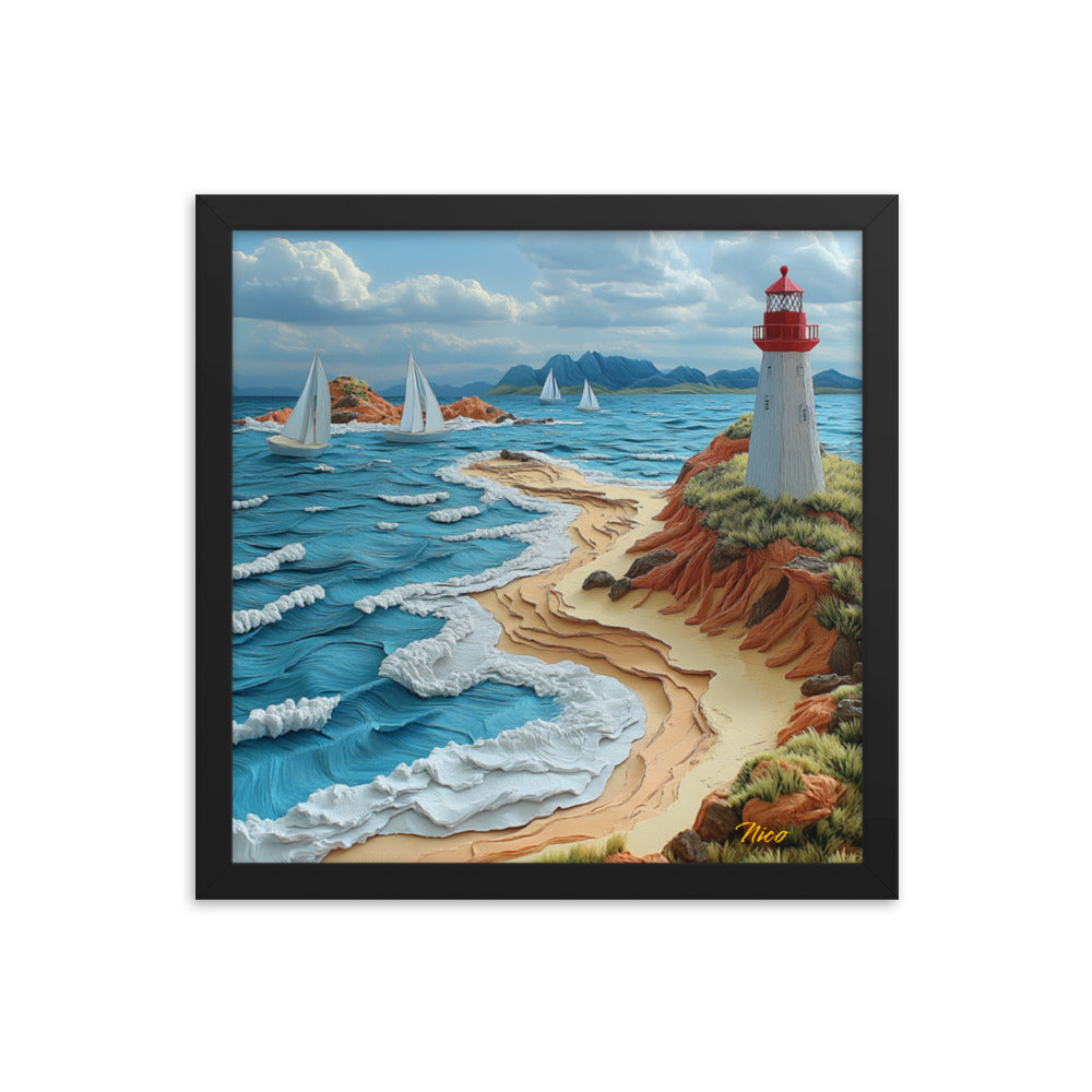 By The Seaside Series Print #4 - Framed Paper Print