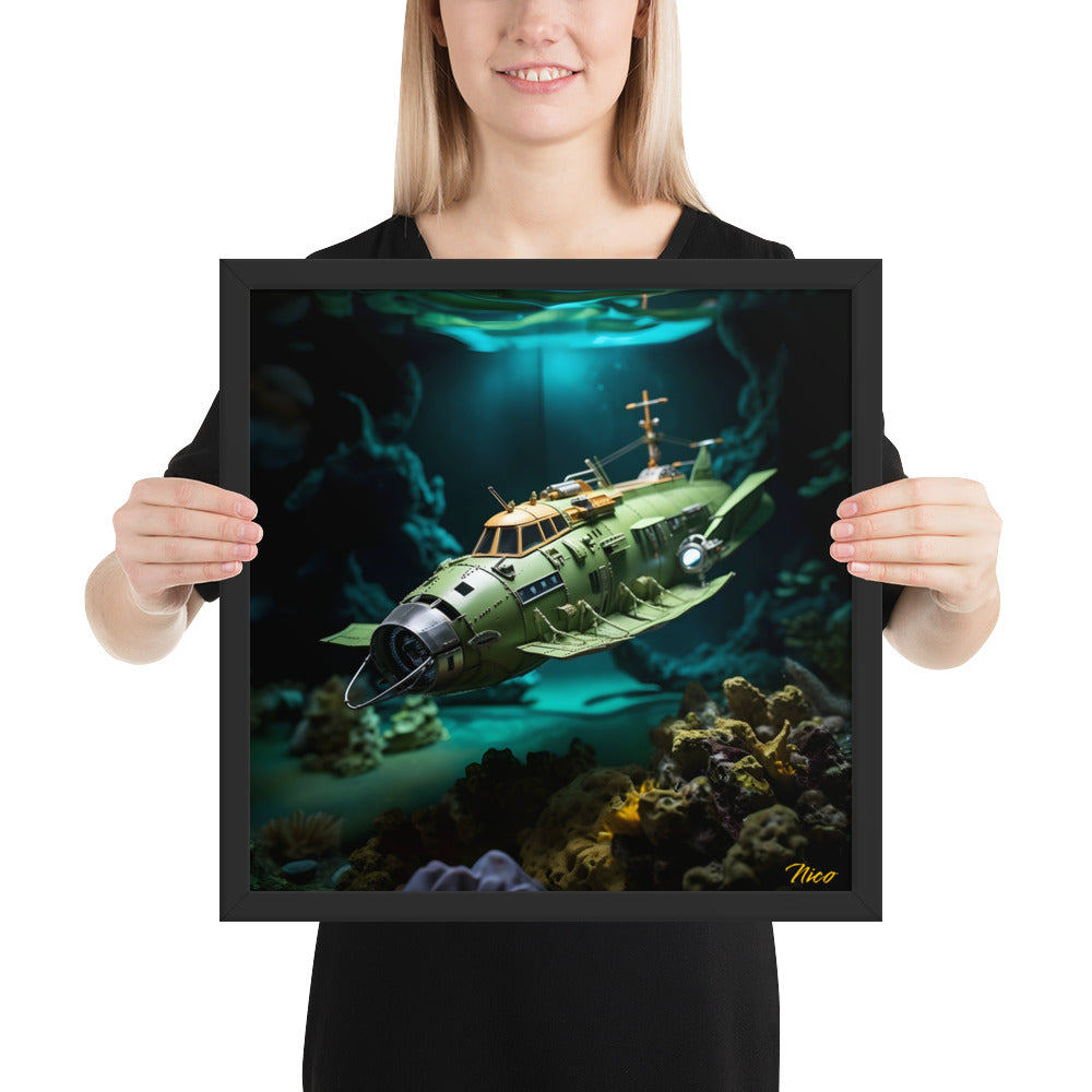 20,000 Leagues Under The Sea Series Print #10 - Framed Paper Print