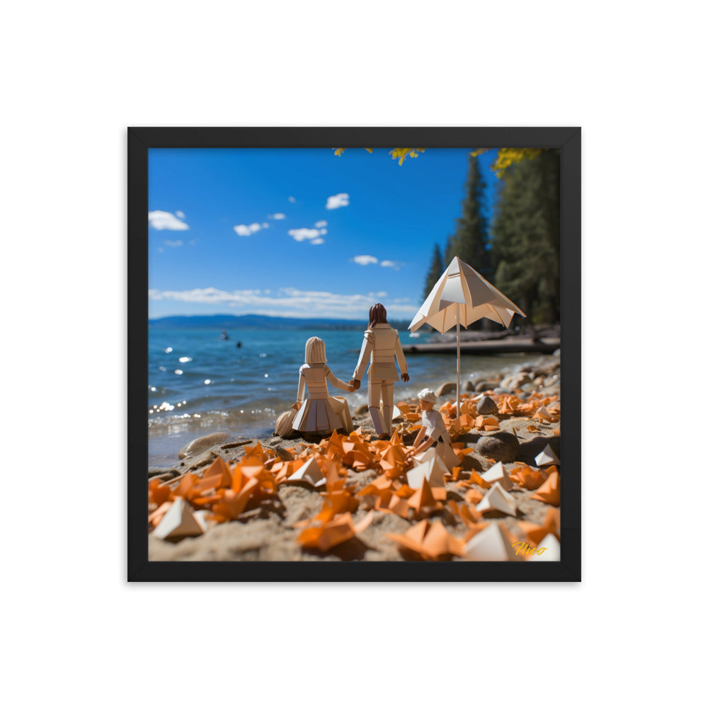 Atop The Mountain Lakeshore Series Print #5 - Framed Paper Print