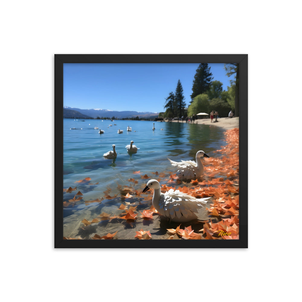 Atop The Mountain Lakeshore Series Print #2 - Framed Paper Print