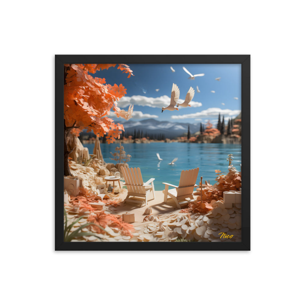 Atop The Mountain Lakeshore Series Print #10 - Framed Paper Print