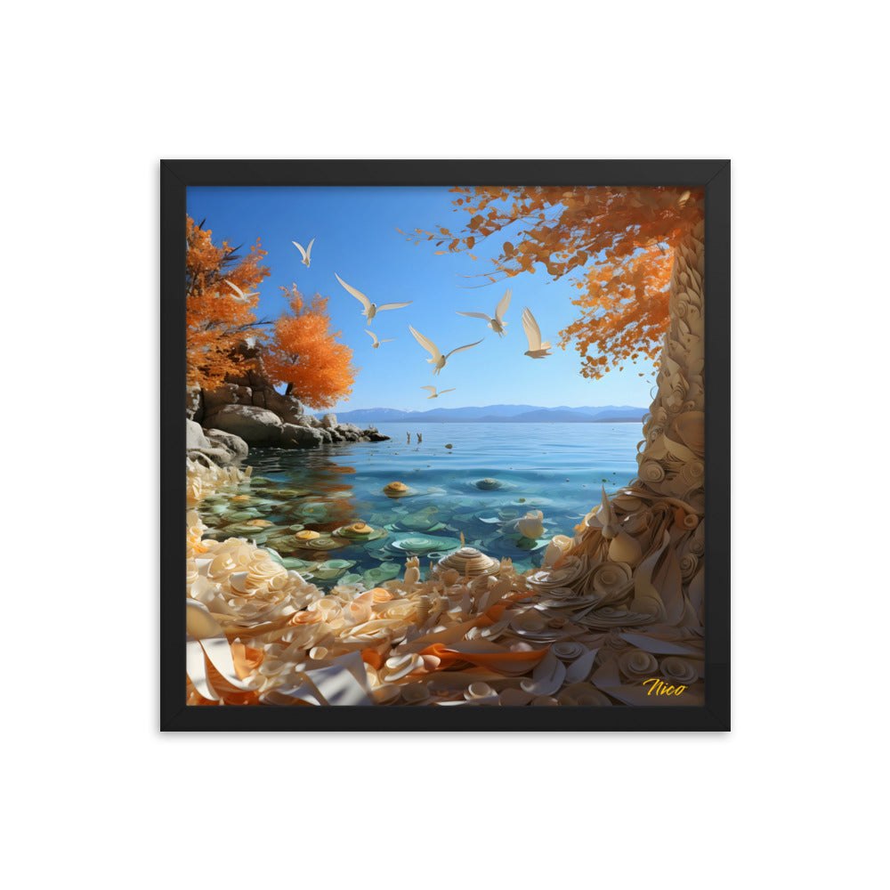 Atop The Mountain Lakeshore Series Print #9 - Framed Paper Print