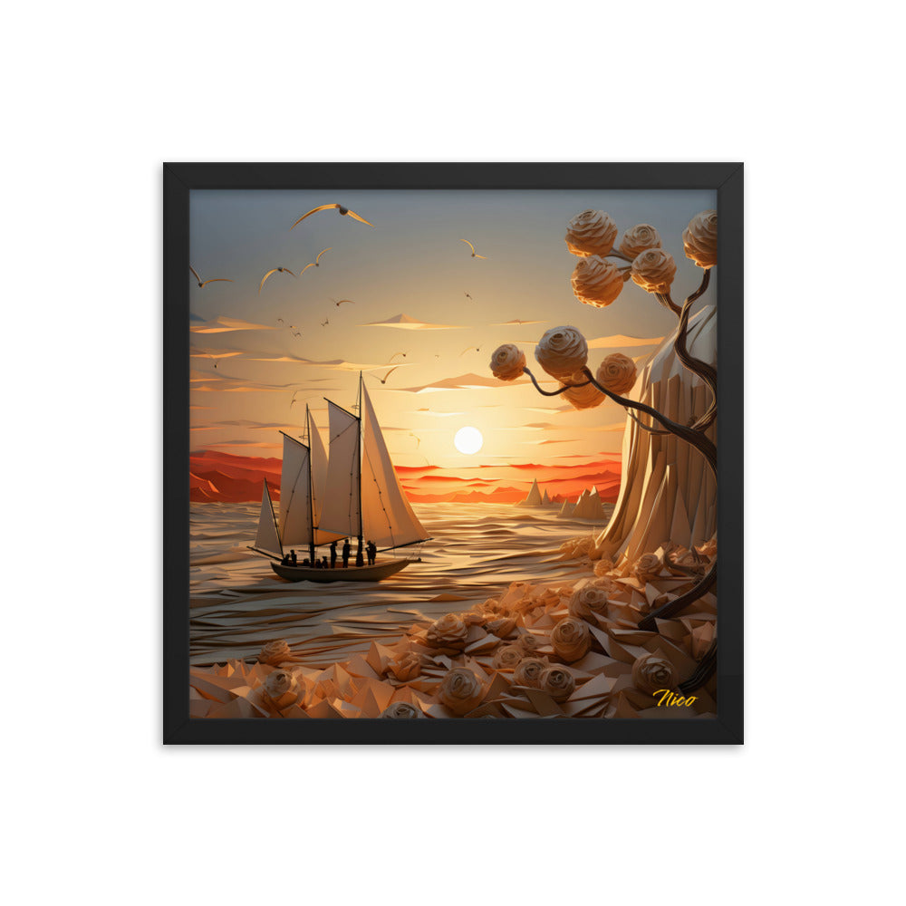 Into The Sunset Series Print #10 - Framed Paper Print