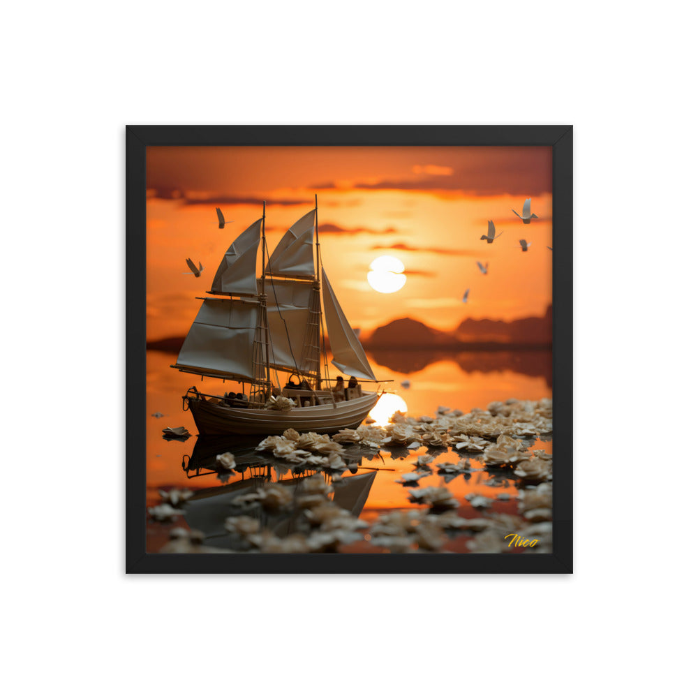 Into The Sunset Series Print #9 - Framed Paper Print