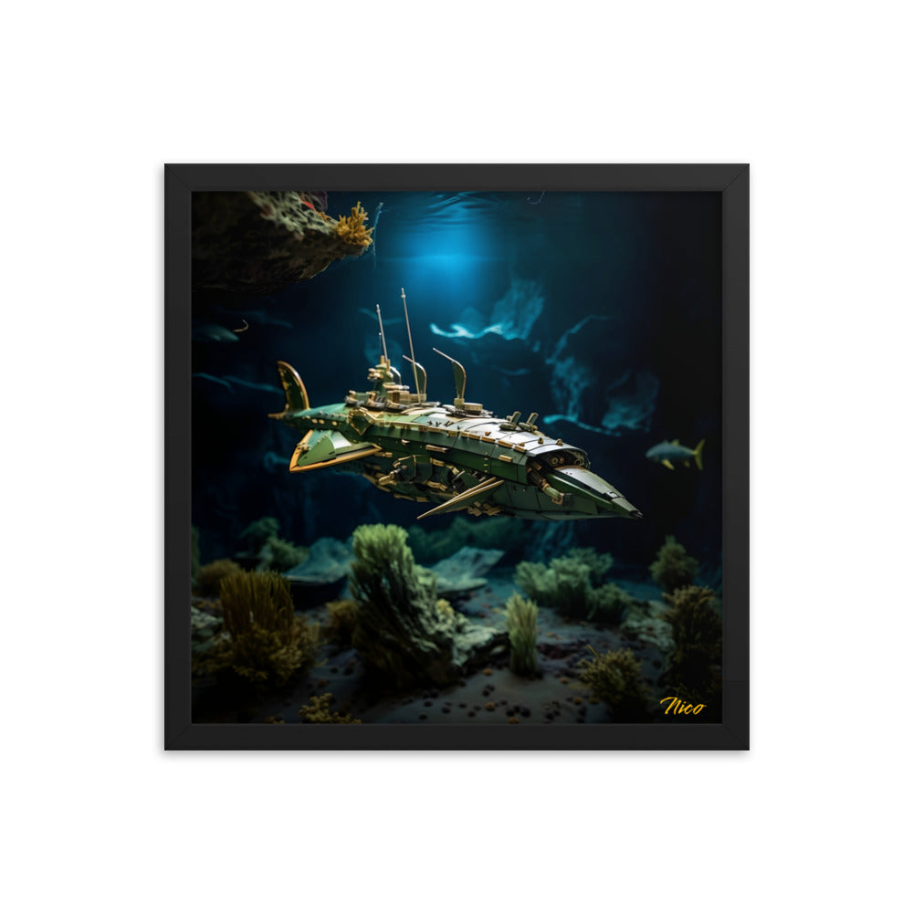 20,000 Leagues Under The Sea Print #1 - Framed Paper Print