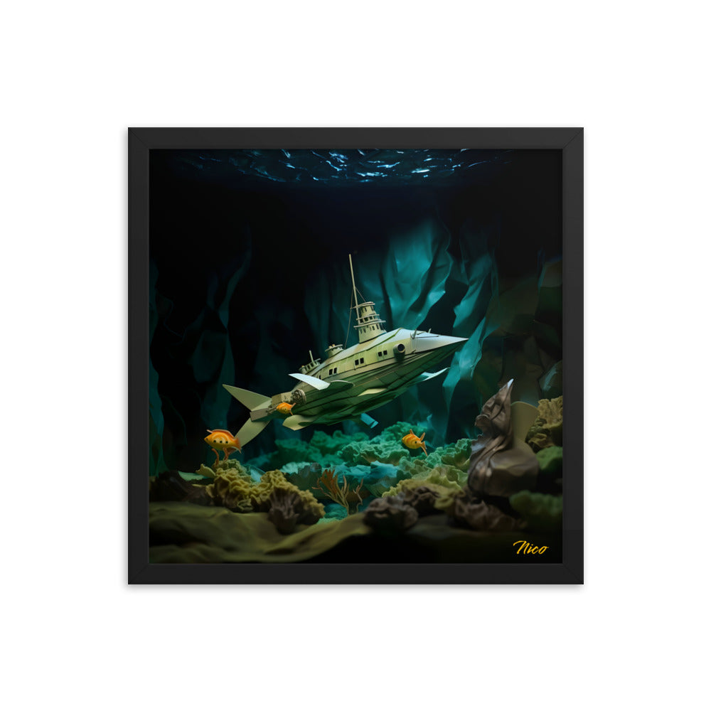 20,000 Leagues Under The Sea Print #8 - Framed Paper Print