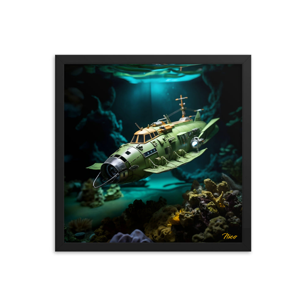 20,000 Leagues Under The Sea Series Print #10 - Framed Paper Print