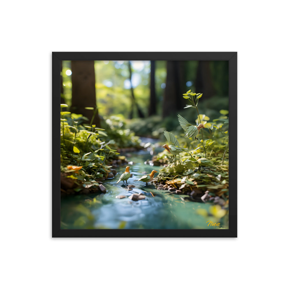 Relaxing By The Brook Series Print #8 - Framed Paper Print