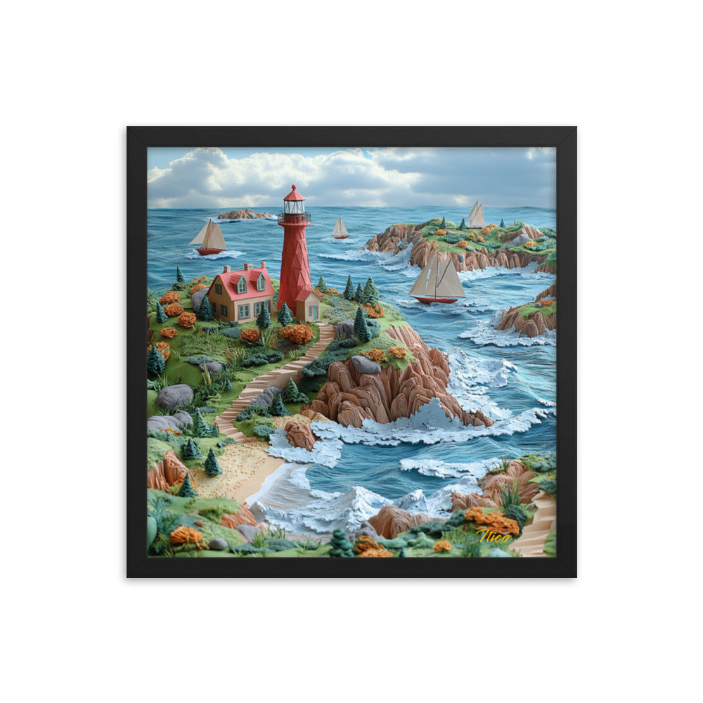 By The Seaside Series Print #6 - Framed Paper Print