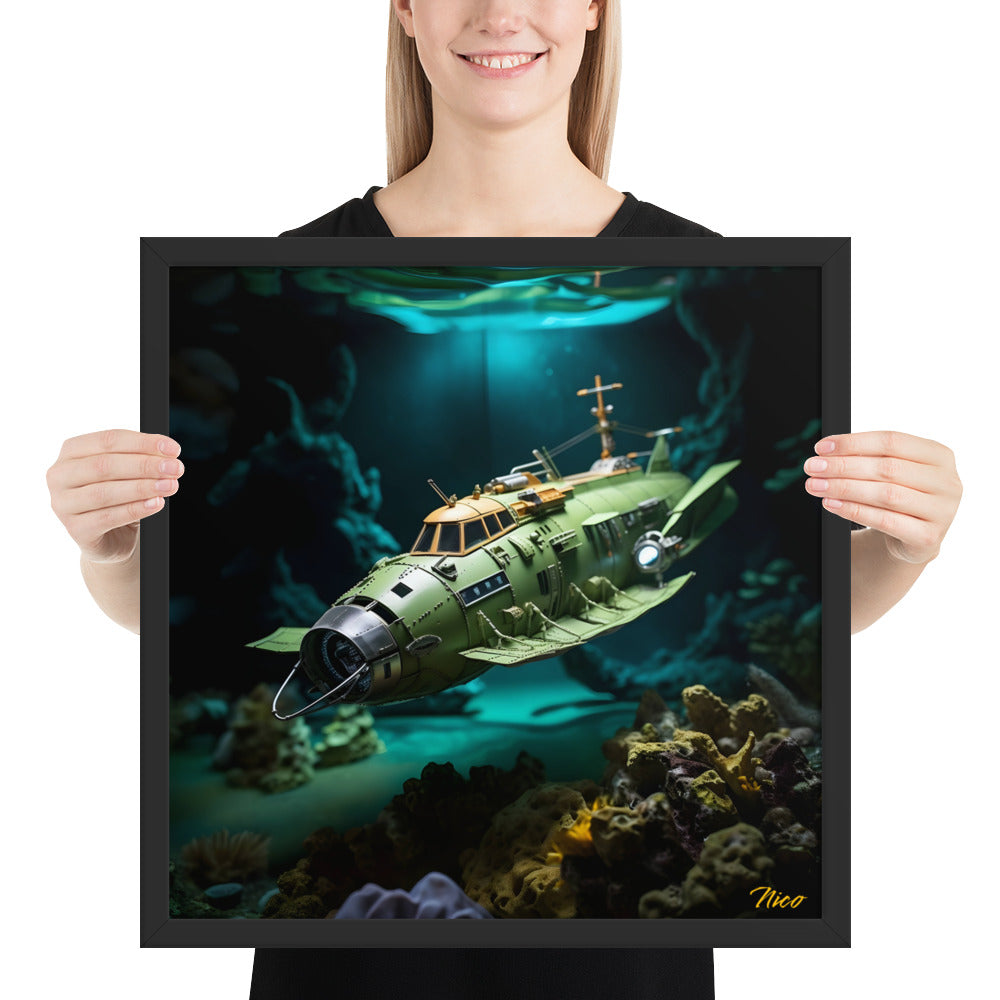 20,000 Leagues Under The Sea Series Print #10 - Framed Paper Print