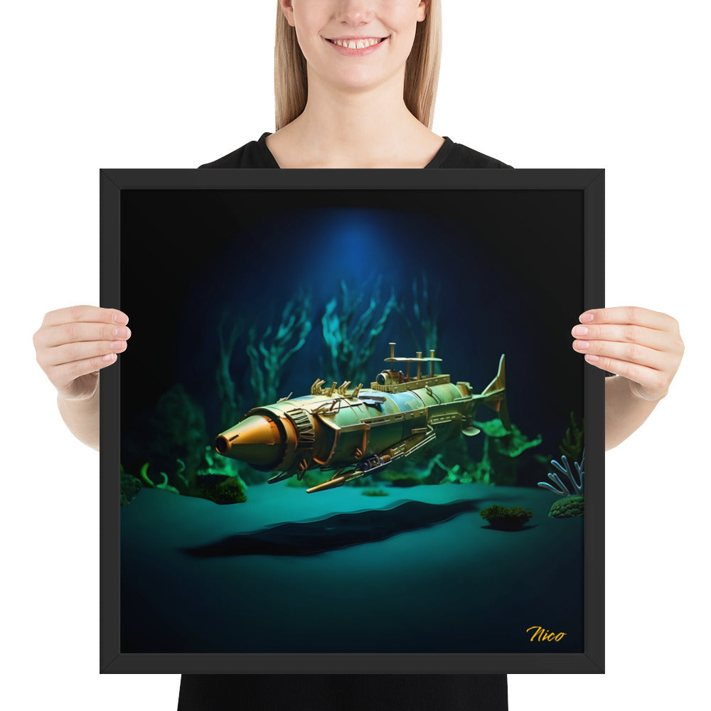 20,000 Leagues Under The Sea Series Print #6 - Framed Paper Print