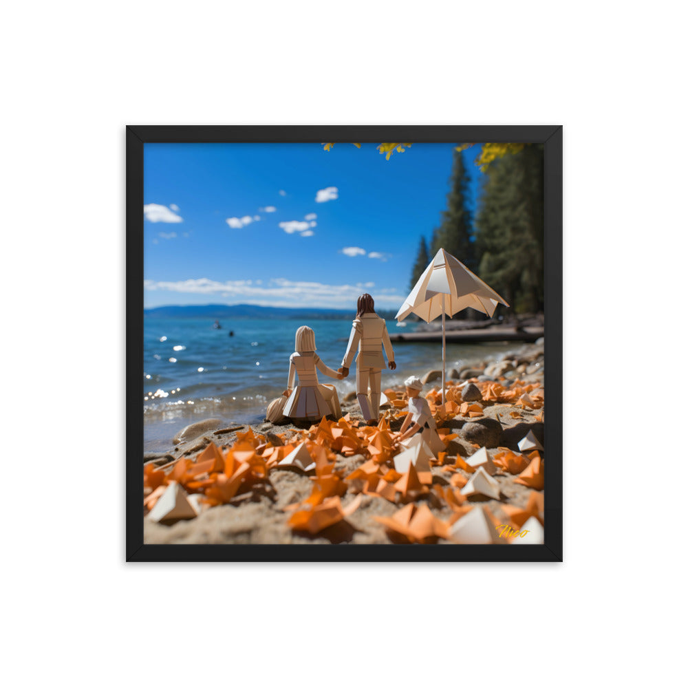 Atop The Mountain Lakeshore Series Print #5 - Framed Paper Print