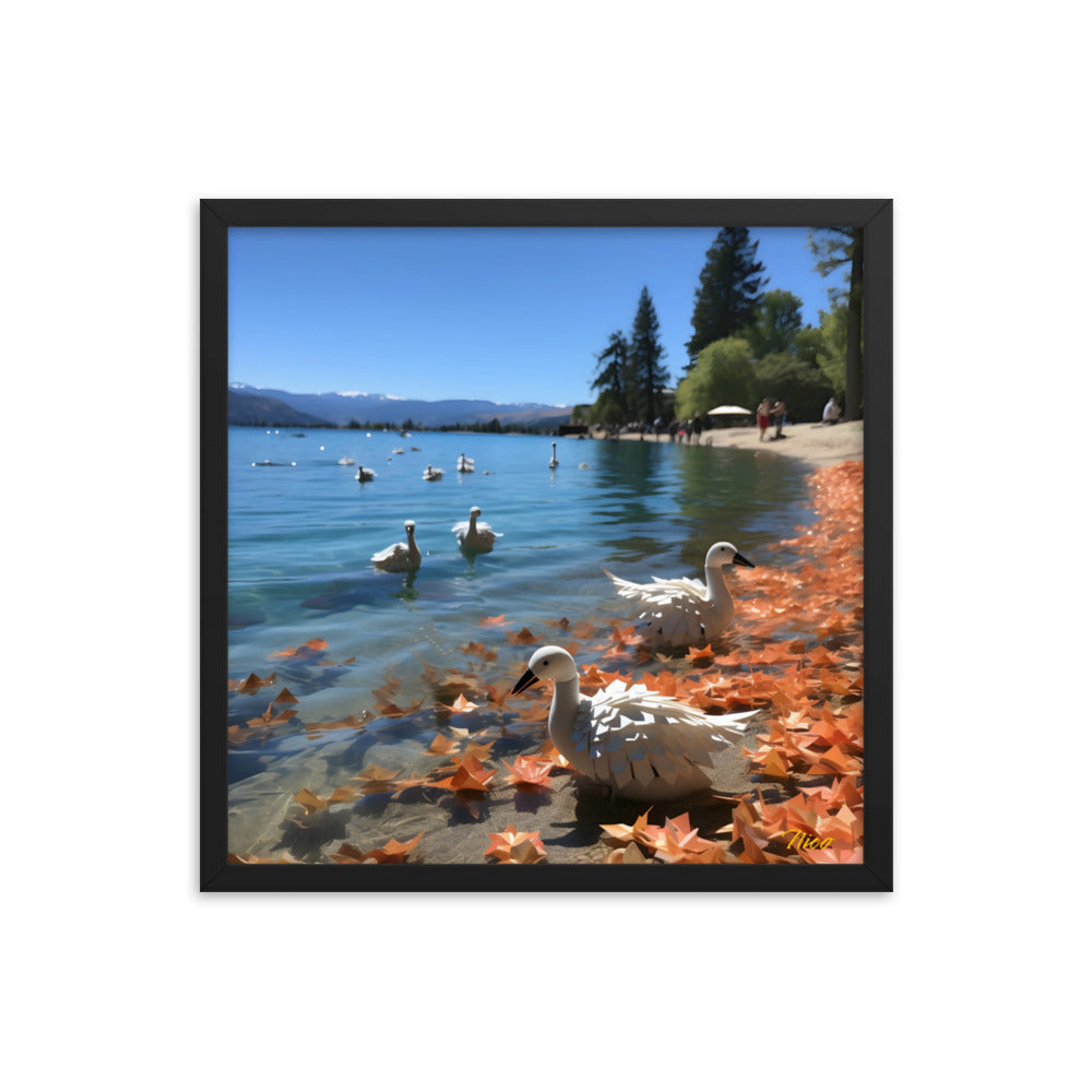 Atop The Mountain Lakeshore Series Print #2 - Framed Paper Print