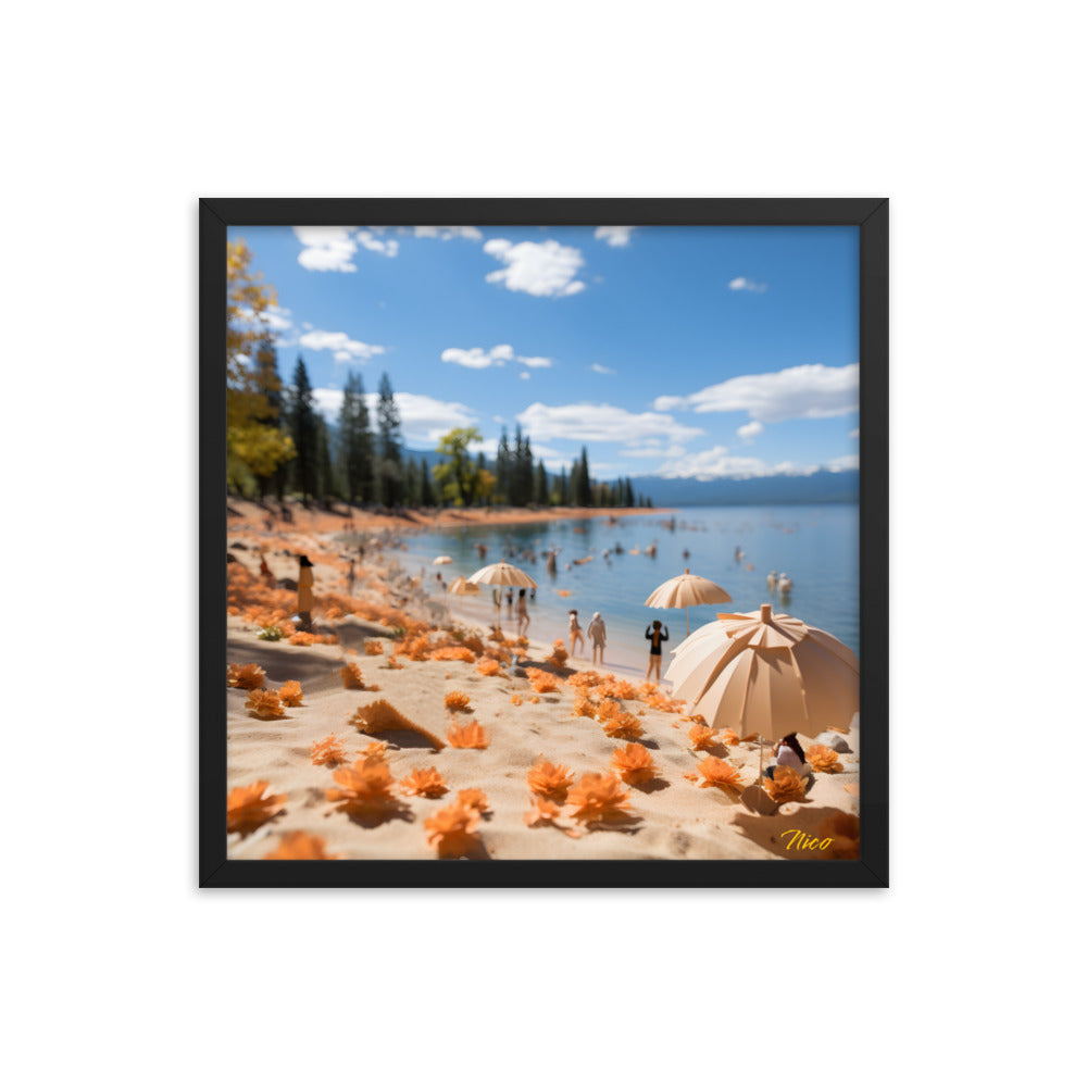 Atop The Mountain Lakeshore Series Print #8 - Framed Paper Print