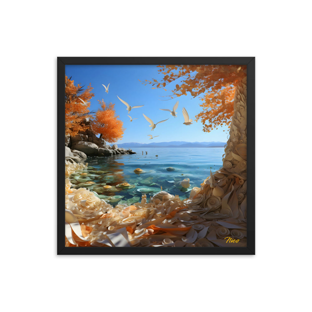 Atop The Mountain Lakeshore Series Print #9 - Framed Paper Print