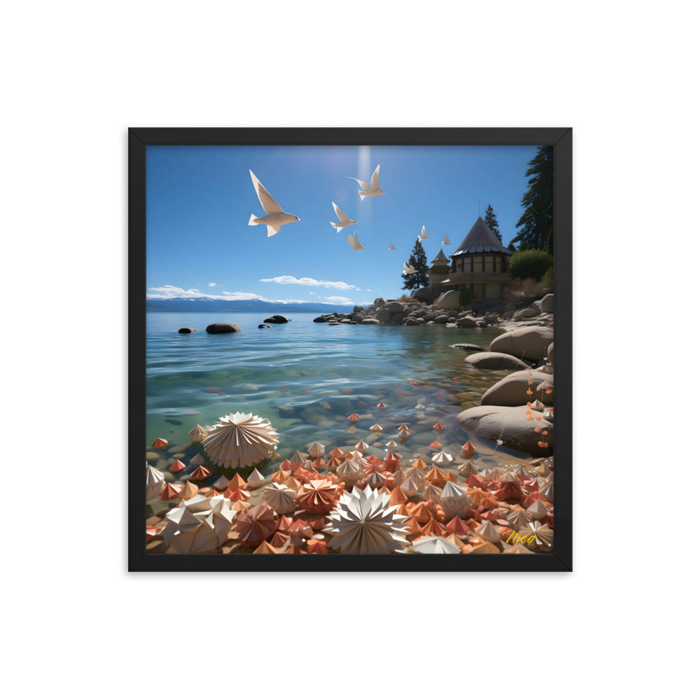 Atop The Mountain Lakeshore Series Print #3 - Framed Paper Print