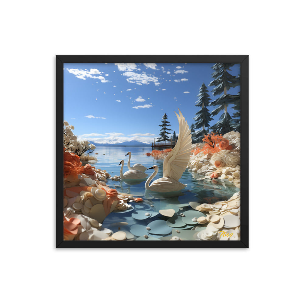 Atop The Mountain Lakeshore Series Print #1 - Framed Paper Print