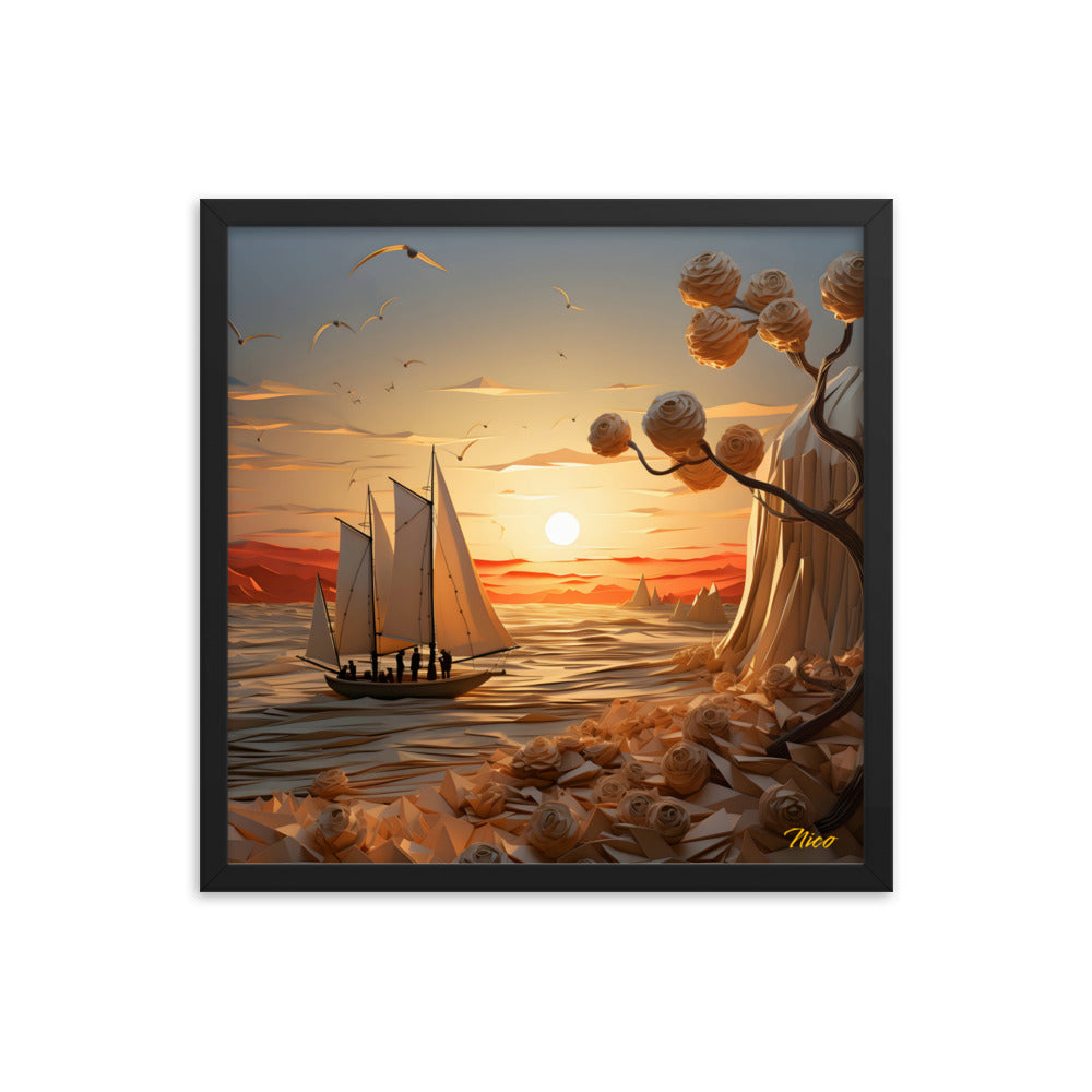 Into The Sunset Series Print #10 - Framed Paper Print