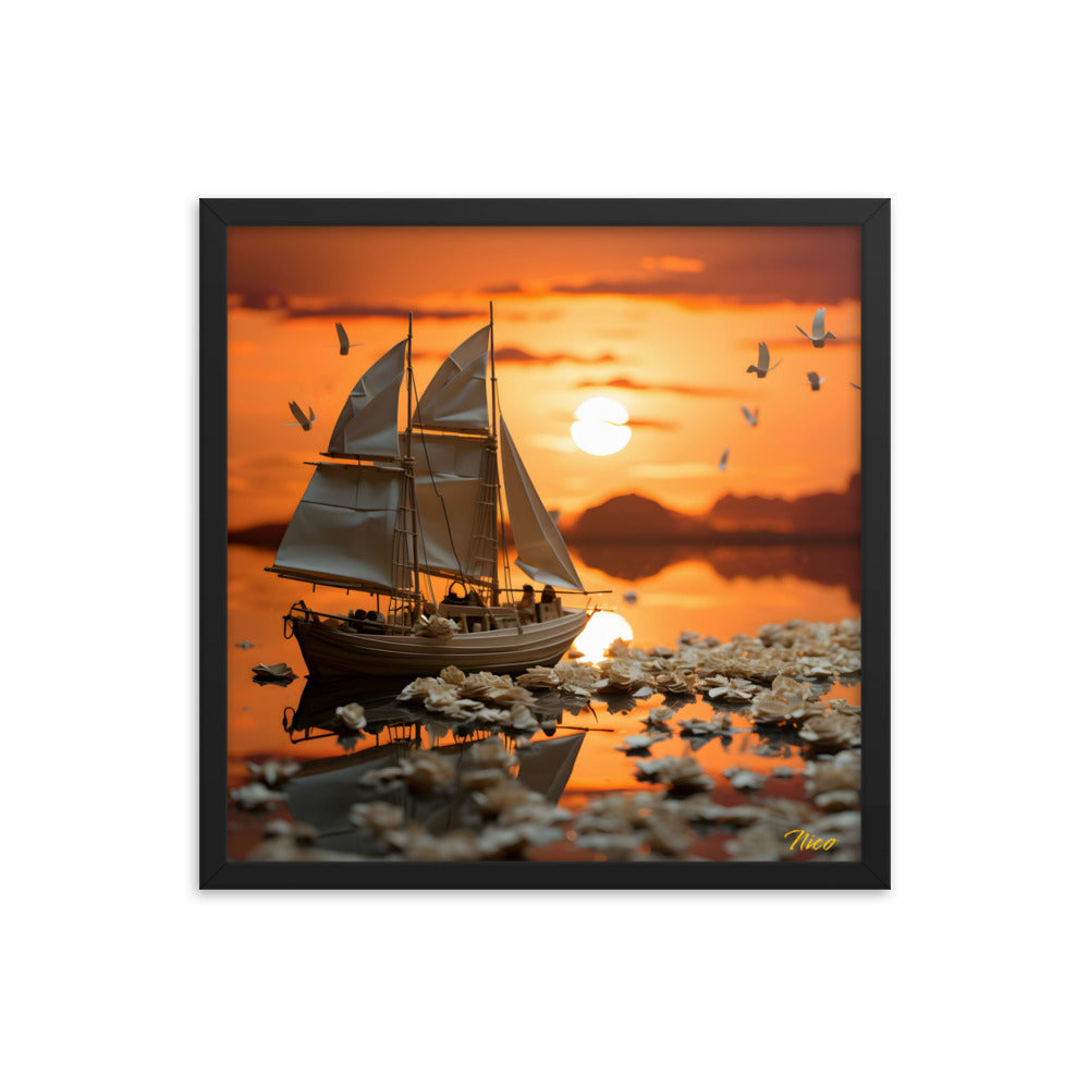 Into The Sunset Series Print #9 - Framed Paper Print