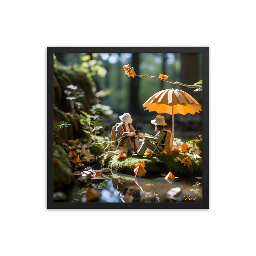 Relaxing By The Brook Series Print #2 - Framed Paper Print